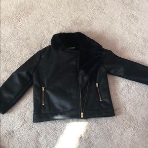 Faux fur toddler coat